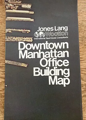 £5 • Buy Jones Lang Wootton/JLW/JLL Manhattan Map 1980s