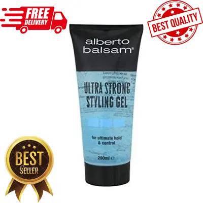 Alberto Balsam Ultra Strong Hair Styling Gel For Ultimate Hold And Control 200ml • £1.70