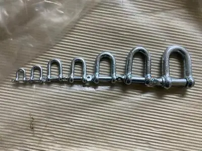 1614 12 10 865 Mm Galvanized Steel Lifting Towing Bow Dee D Link Shackles • £3.83