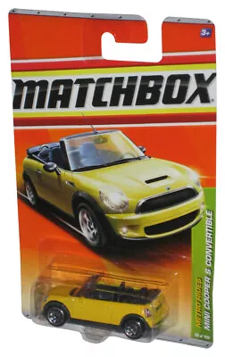 Matchbox Metro Rides (2010) Yellow Mini Cooper S Convertible Toy Car 28/100 • $23.98