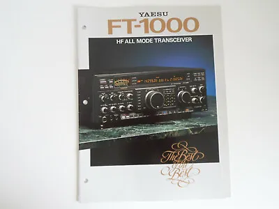 Yaesu Ft-1000 (genuine Print Brochure Only)............radio-spares-ireland • £19.99