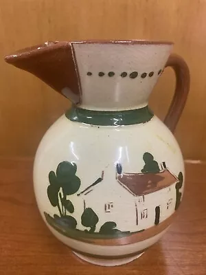 Antique Motto Ware Pitcher Watcombe Torquay Devon England Redware • $14.95