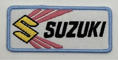 $8.99 • Buy Suzuki Motorcycles ATV Racing Iron Sew On Patch Retro Vintage Style Hat Cap