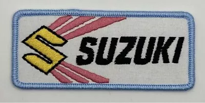 Suzuki Motorcycles ATV Racing Iron Sew On Patch Retro Vintage Style Hat Cap • $8.99