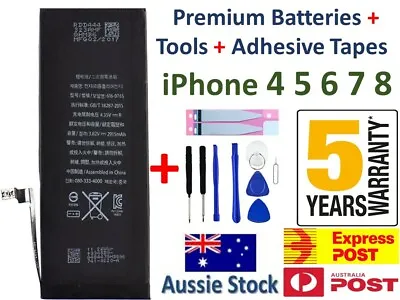 $15.28 • Buy IPhone 5 5C 6 6S 7 8 PLUS High Capacity Battery Replacement + Tools