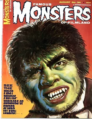 £61.45 • Buy Famous Monsters Of Filmland   # 34   VERY FINE-   8/65   Previews “Future Frigh 