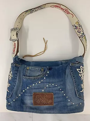 Vintage Custom Ed Hardy Handbag/Purse Denim/Skulls Custom • $240