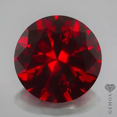 Ruby Loose Gemstone Round Cut Classic Ruby Color Dark Raspberry Red Lab Stone EU • $11