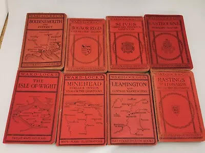 X8 Assorted Bundle Early 1900s Ward Lock Illustrated Guide Books  (AN_6939) • £7.50