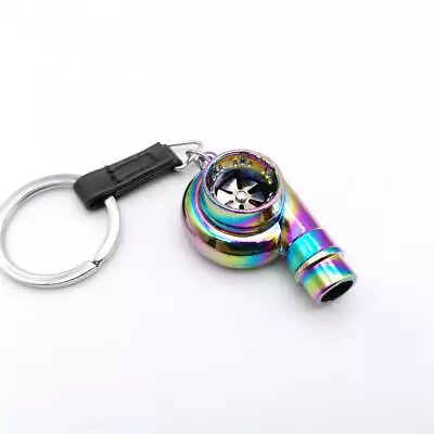 Multicolor Turbo KeyChain Car Turbocharger Spinning Turbo Key Holder Ring Keyfob • $10.99