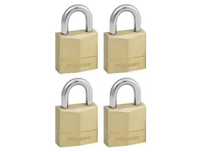 Master Lock Solid Brass 20Mm Padlock 3-Pin - Keyed Alike X 4 MLK120Q • £16.80