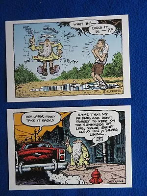 R. Crumb  Mr Natural Postcards #154 & 160  Denis Kitchen Publishing  2002 • $9.99