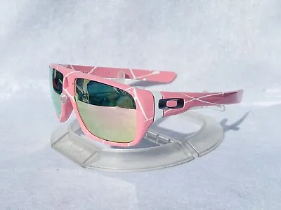 Customized Oakley Dispatch Pink Splatter Sunglasses W Fuse Pink Polarized Lens • $149