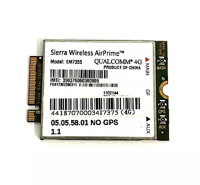 Sierra Wireless AirPrime Qualcomm 4G Card EM7355 For Panasonic/Getac • $12.30