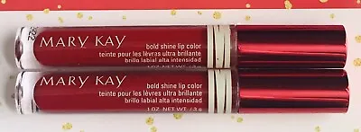 Lot Of 2 New No Box Mary Kay Bold Shine Lip Color Radiant Red Full Size • $9.50