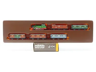 Marklin Mini-Club 8104 German Z Scale Steam Locomotive/Passenger Car Set (B) • $315