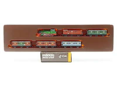 Marklin Mini-Club 8104 German Z Scale Steam Locomotive/Passenger Car Set • $315