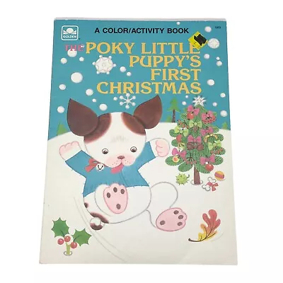 Vintage Poky Little Puppys First Christmas Coloring Activity Book Unused 1988 • $18.74