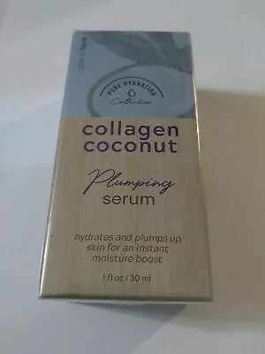 Pure Hydration Collection Collagen Coconut Plumping Serum 1oz - New Sealed • $16.99