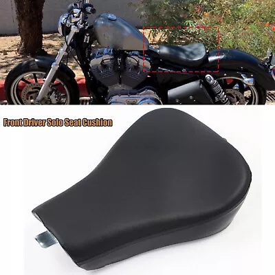 Motor Black Driver Solo Seat Leather For Harley Sportster 1200 Nightster XL1200N • $28.98