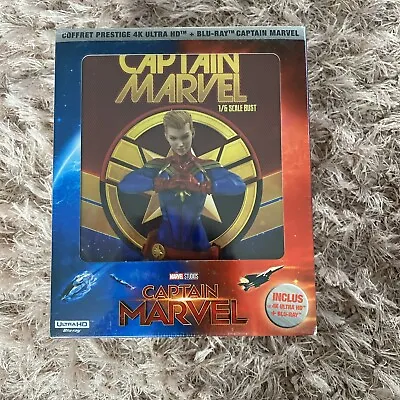 Captain Marvel Collectors Edition (Import) 4K Ultra HD+Blu-ray +Bust CM (French) • £75