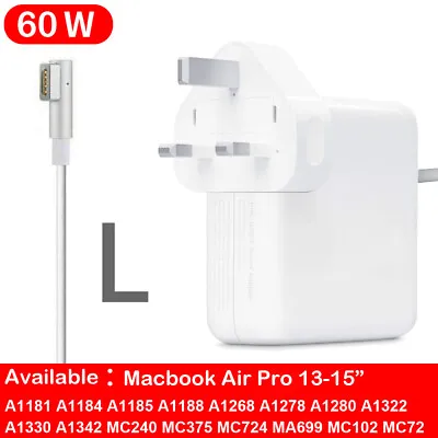 For MacBook Charger 60W For Apple Macbook Pro Mag 1 L Tip 13  A1278 A1342 A1344 • £15.59