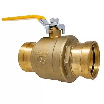 4  Inch Full Port Brass Ball Valve Lead Free ProPress Ends UPC/UL/FM • $359