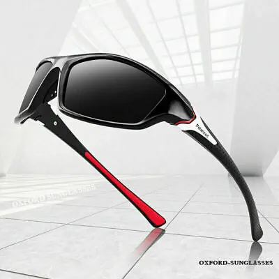 Polarized Sunglasses Men Women Retro Square Sport Fishing Cycling Driving • £6.79