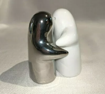 Hugging Ghosts Salt And Pepper Shakers Verdici Design Black And White • $8.78