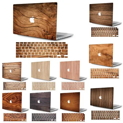 Wood Pattern Hard Case Shell For Apple MacBook Pro Air 11 12 13 14 15 16 Inch • £25.19