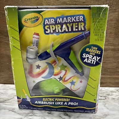 Crayola Air Marker Sprayer Set Airbrush Kit Electric Powered Spray Art • $13.50