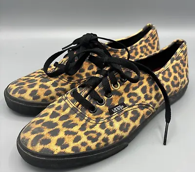 VANS Leopard Print Lace Up Women’s Sneakers Shoes Size 8 • $20.13