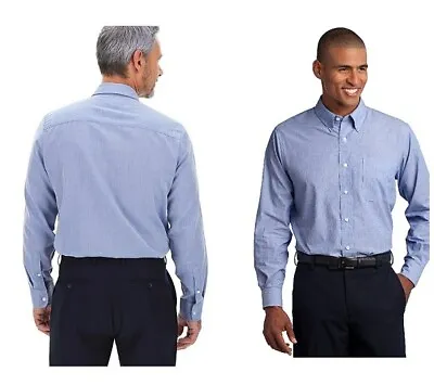 New In Packet Men's PREMIER MAN Smart Blue Pilot Collar Shirt Size 3XL (56-58) • £12.99