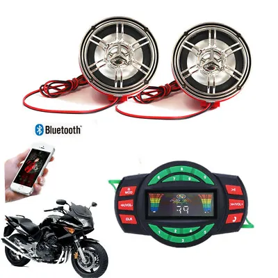 ATV/UTV Amplifier W/Bluetooth Boat Audio System Motorcycle MP3+Speakers • $61.59