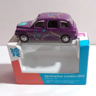 Corgi London 2012 Olympics 1:64 Scale Austin Taxi - #5 Badminton - Ty66107 Boxed • £4.50