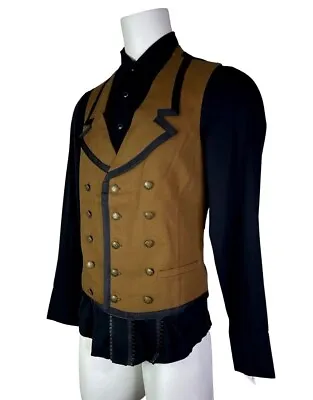 Shrine Gothic Commodore Brown Retro Vampire Victorian Pirat Steampunk Vest  • $103.94