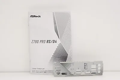 ASRock Z790 Pro RS/D4 Motherboard Backplate I/O Shield / Quick Guide / Manual. • $14.95