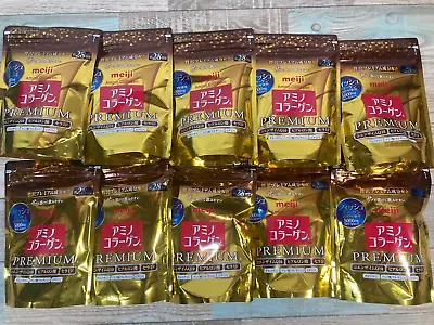 Meiji Amino Collagen Premium 196g 10 Bags Set Japan Ship • $299.99