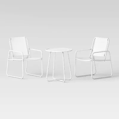 3pc Metal Patio Bistro Set Outdoor Furniture Set - White - Room Essentials • $64.75