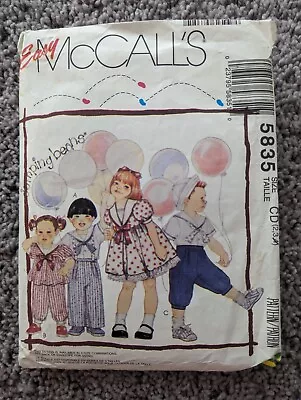 McCalls Easy Pattern 5835 Cups Dress And Pants Size 2/3 Cut • $5.99