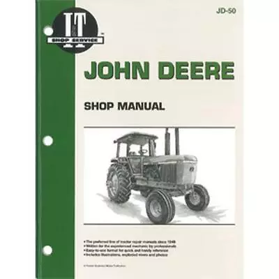 I&T Shop Manual Fits John Deere 4230 4230 4030 4030 4630 4630 4430 4430 • $49.99
