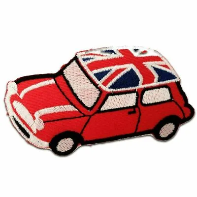 MINI COOPER PATCH Colour Iron On Italian Job Retro Film Jacket Badge GB 1960s • £3.73