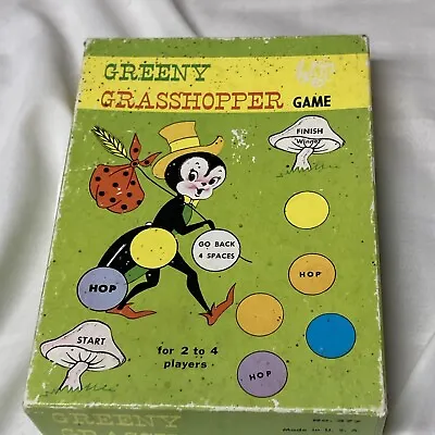 1940s Era Super Rare Greeny Grasshopper Children's Board Game • $29