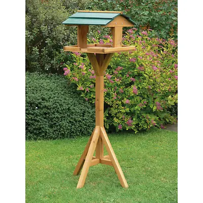£18.99 • Buy Garden High Quality Hanging Wooden Wild Bird Feeding Table Feeder Station BF009