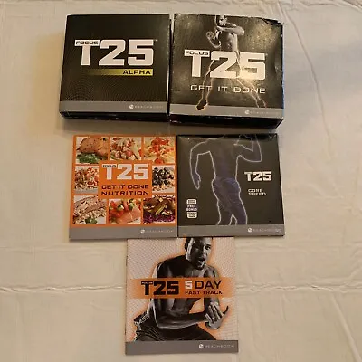 BEACHBODY FOCUS T25 Get It Done ALPHA + BETA Plus Bonus Disc Core Speed • $19.99