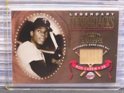 2001 Donruss Classics Rod Carew Legendary Lumberjacks Game Used Bat #LL-46 • $0.99