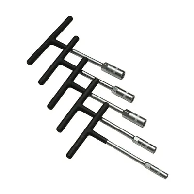 Pit Posse PP2656 5 Piece Mini Metric T-Handle Set Dipped Handles Socket Tool • $24.95