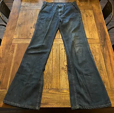 Levis Vintage 70s Bell Bottom Flare Leg Mens/Womens/Unisex Blue Denim Jeans • $150