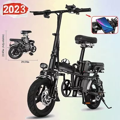 14  Fold Electric Bike 48V 15AH Commuter E-Bicycle 1000W City Scooter For Adults • $758.64