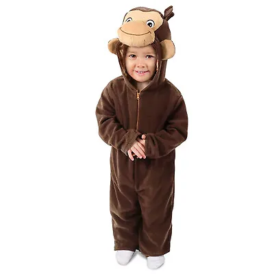 Curious George Monkey Chimp Halloween Costume Plush Infant Toddler Baby 6 Mo-4T • $51.96